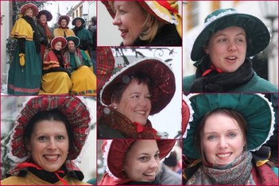 Optreden in Charles Dickens kledij